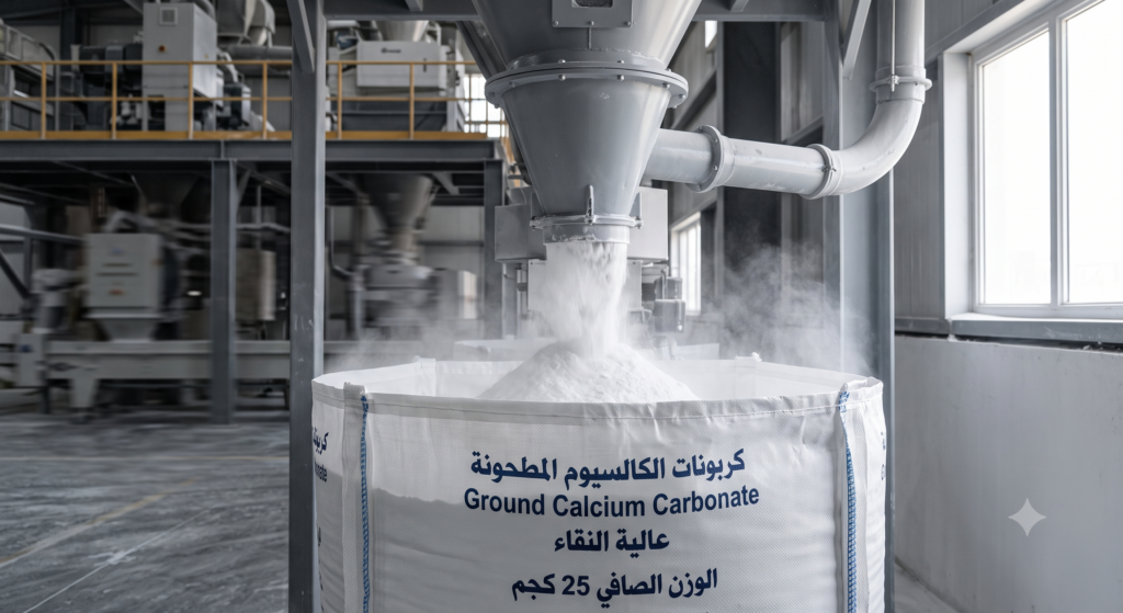 كربونات الكالسيوم المطحونة